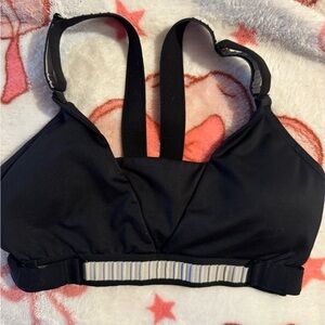 Nike Black Sports Bra with White Accents